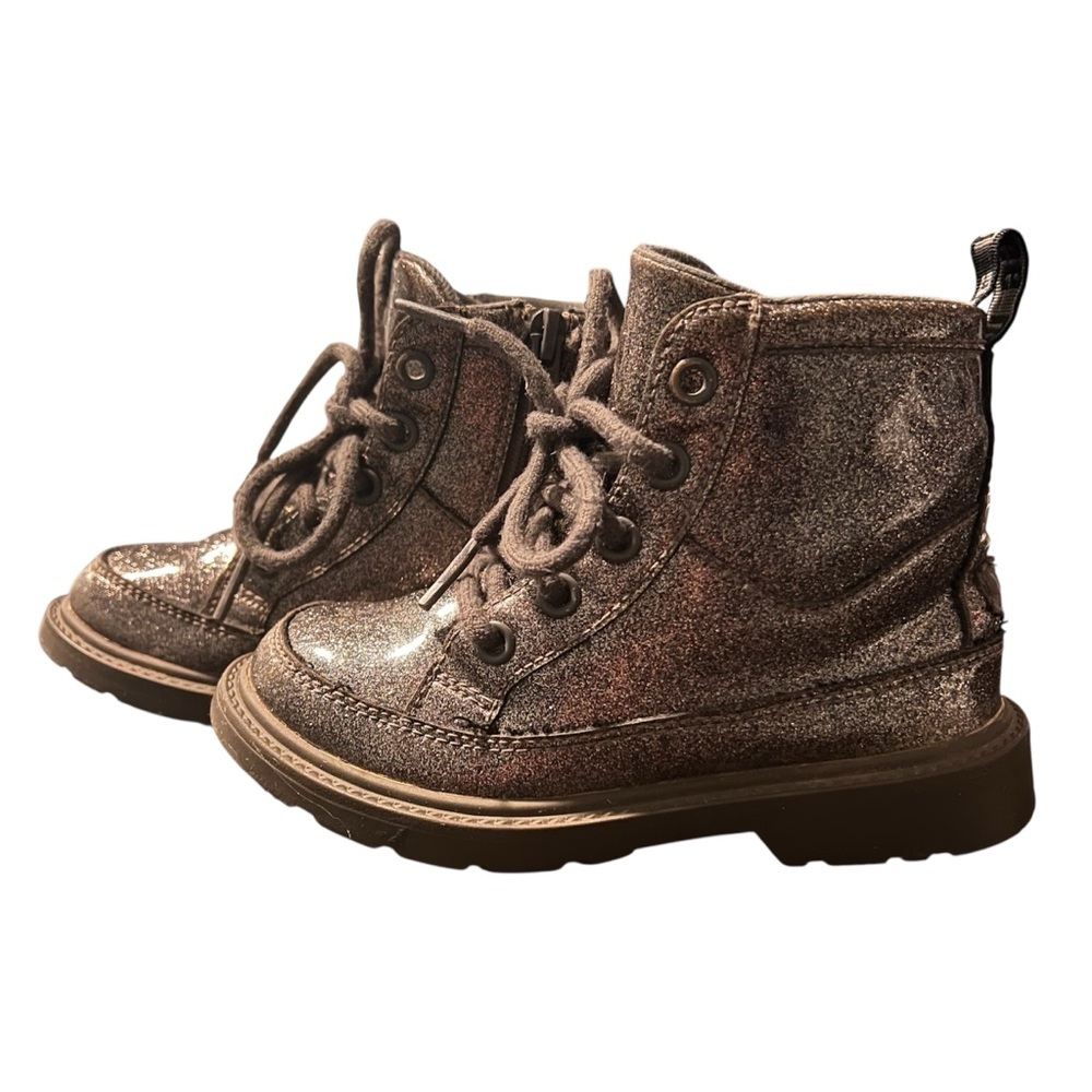 UGG Robley Glitter Gray Kids Boots Size 11